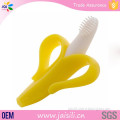Hot Selling BPA free banana funny silicone baby teether toy